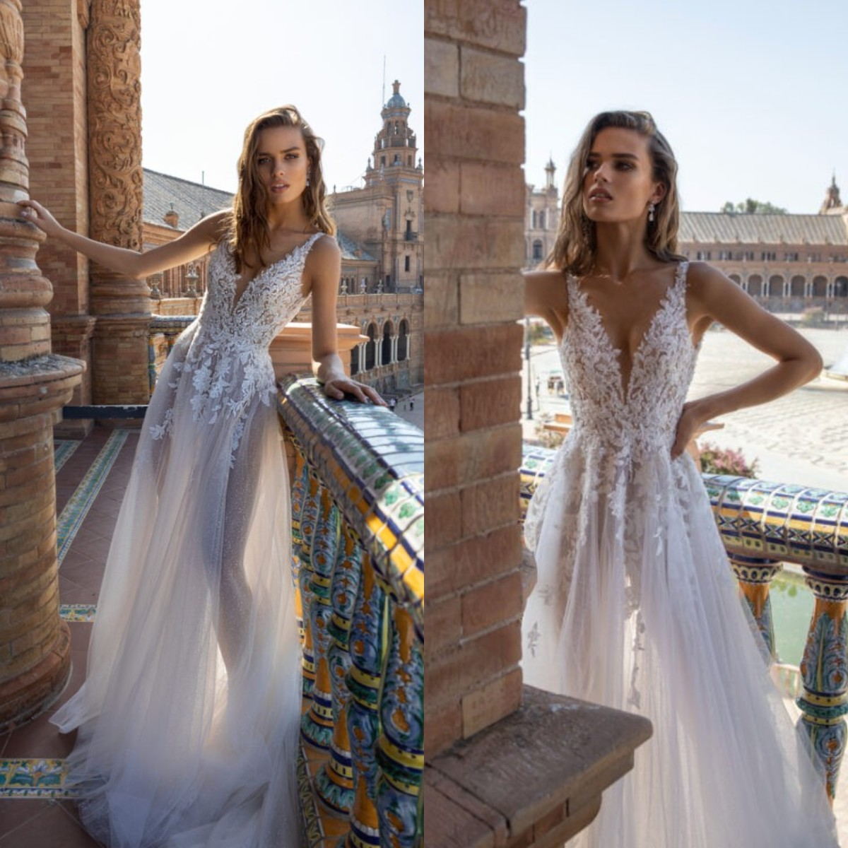 2021 Lace Wedding Dresses Sexy Deep V Neck Tulle Appliques A-Line Bridal Gowns Custom Made Backless Sweep Train Plus Size Wedding Dress, Gold
2021 Lace Wedding Dresses Sexy Deep V Neck Tulle Appliques A-Line Bridal Gowns Custom Made Backless Sweep Train Plus Size Wedding Dress, Gold