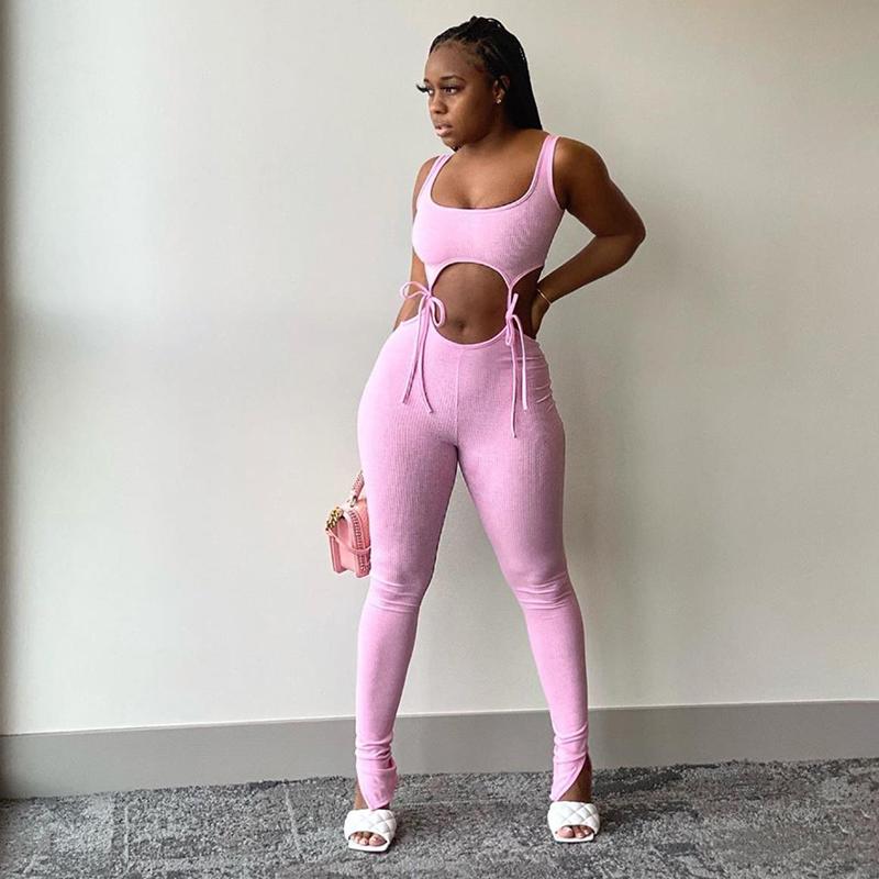 Women Bandage Fitness Fashion Women Matching Sets Sleeveless Solid Sporty Workout Two Piece Outfits Skinny Top And Pants Set, Pink
Women Bandage Fitness Fashion Women Matching Sets Sleeveless Solid Sporty Workout Two Piece Outfits Skinny Top And Pants Set, Pink
