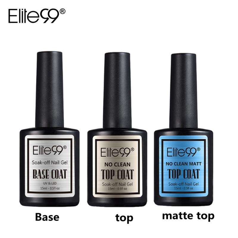 Elite99 3pcs/Set 15ml Top Base Coat For Nail Art Gel Polish Transparent Shiny No Wipe Top Coat No Cleaning Matte Effect
Elite99 3pcs/Set 15ml Top Base Coat For Nail Art Gel Polish Transparent Shiny No Wipe Top Coat No Cleaning Matte Effect