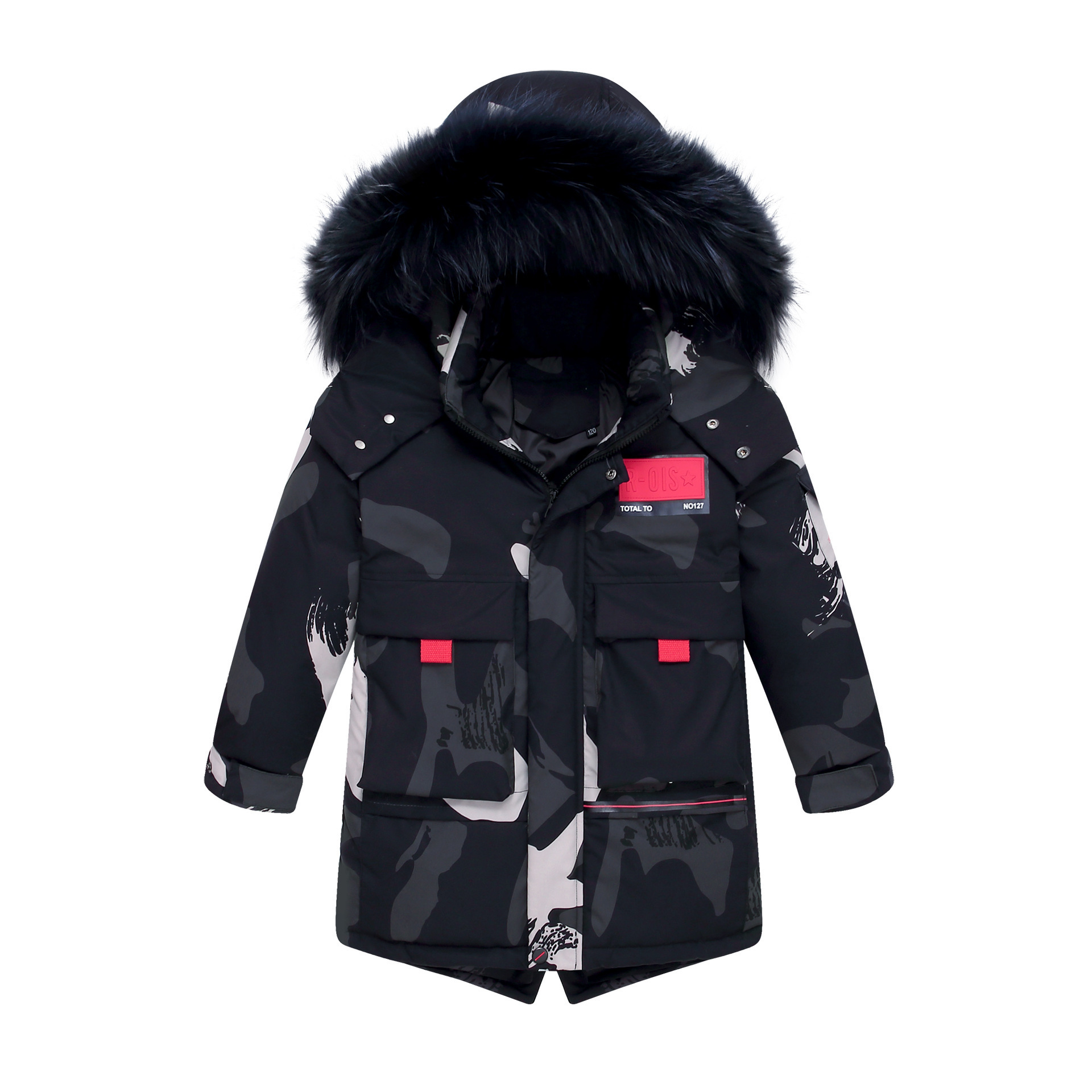 Teenage Big Boys Winter Jacket 2020 Children's Disguise Fur Hooded Outwear Kids Thicken Warm Coat for Boys 4 6 8 10 12 14 Years LJ201127