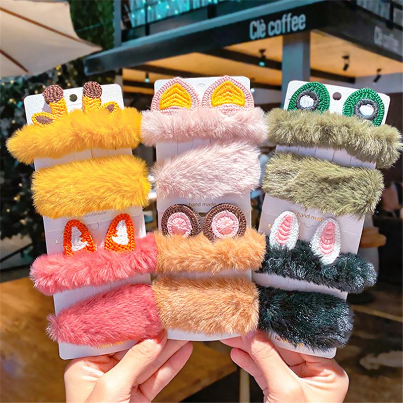 10set/Lot Autumn And Winter New Girls Cute Cartoon Soft Plush Hairpins Kids Sweet Hair Rope Headband Fashion Hair Accessories, Pink
10set/Lot Autumn And Winter New Girls Cute Cartoon Soft Plush Hairpins Kids Sweet Hair Rope Headband Fashion Hair Accessories, Pink