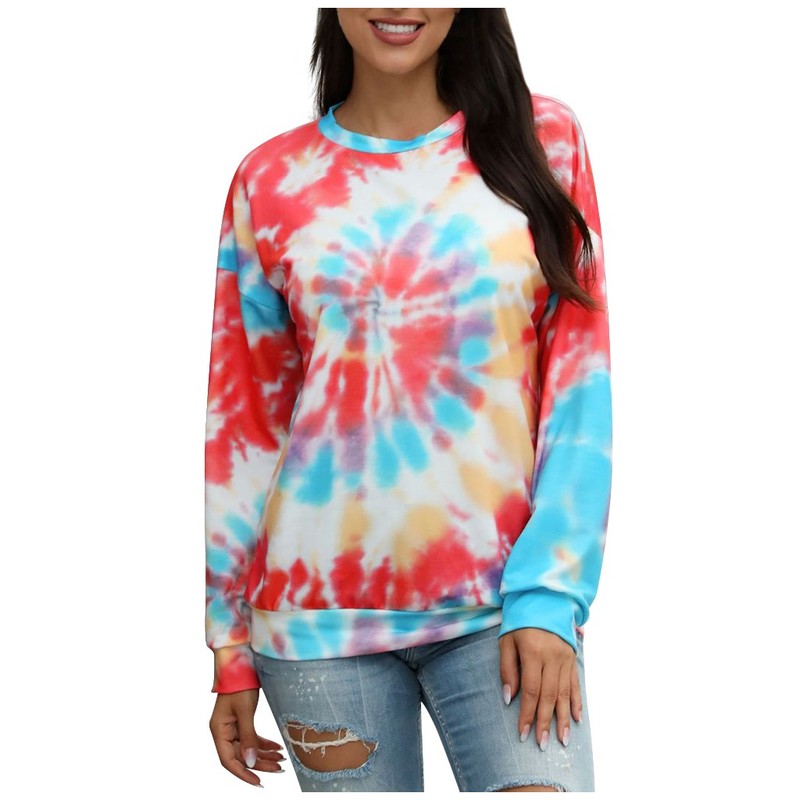 Tie Dye Hoodie Rainbow Hoodies Fashion Womens Casual Bluzy Round Neck Gradient Tie-dye Long Sleeve Hooded Sweatshirt, Blue
Tie Dye Hoodie Rainbow Hoodies Fashion Womens Casual Bluzy Round Neck Gradient Tie-dye Long Sleeve Hooded Sweatshirt, Blue