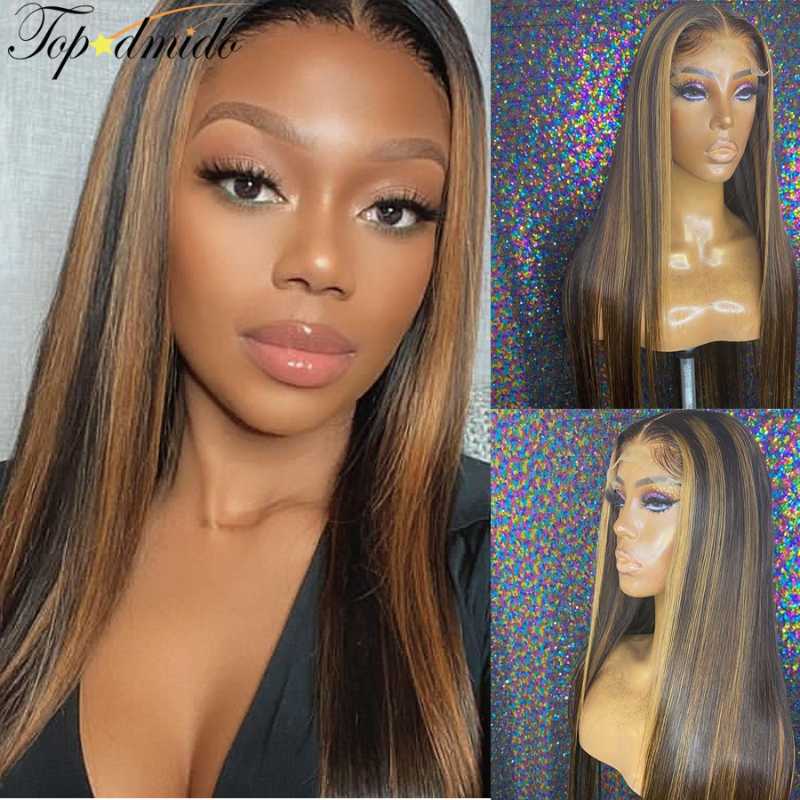 Topodmido 150% Density Long Highlight Color Lace Front Wigs Brown Malaysian Remy Human Hair Wig With Pre Plucked Hairline, Black;brown
Topodmido 150% Density Long Highlight Color Lace Front Wigs Brown Malaysian Remy Human Hair Wig With Pre Plucked Hairline, Black;brown
