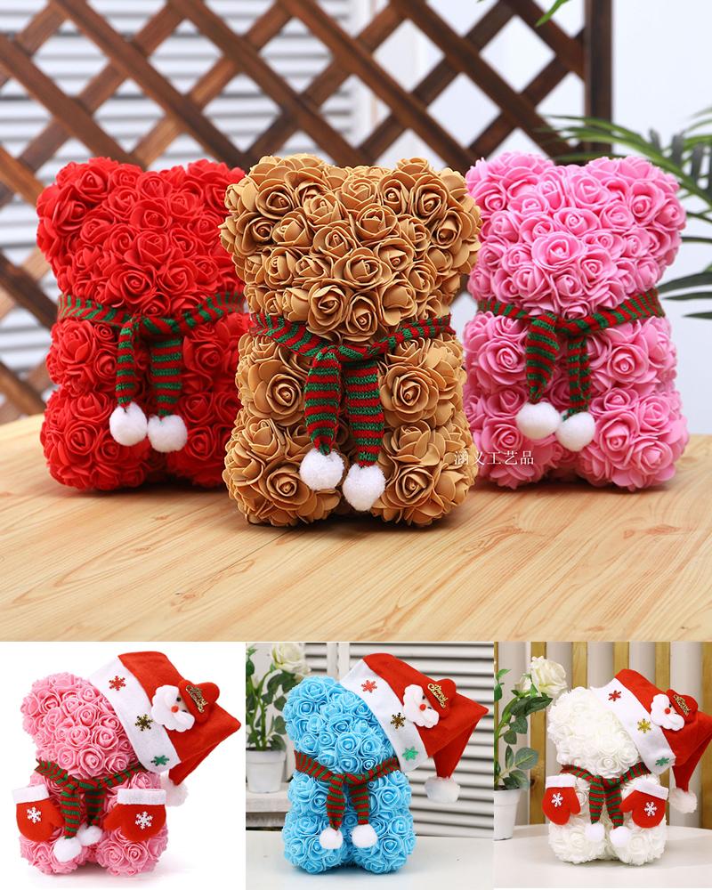 25CM Teddy Rose Bear Artificial Flower Rose Bear Wedding Christmas Home Decoration Valentine's Day Girl Women Gifts, A3
25CM Teddy Rose Bear Artificial Flower Rose Bear Wedding Christmas Home Decoration Valentine's Day Girl Women Gifts, A3