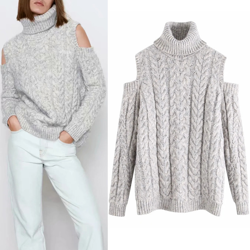 2021 New Gray Turtleneck Off Shoulder Cable Knitted Sweater Women Autumn Winter Long Sleeve Designer Sweaters Ladies Casual Pullover R3pe
2021 New Gray Turtleneck Off Shoulder Cable Knitted Sweater Women Autumn Winter Long Sleeve Designer Sweaters Ladies Casual Pullover R3pe