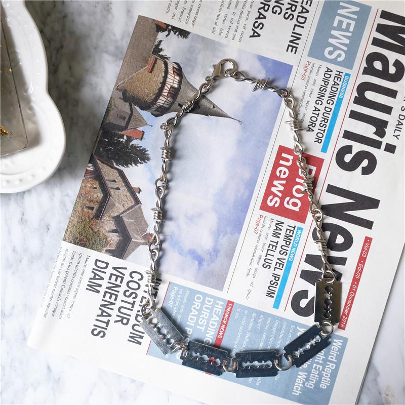 Punk Silver Color Metal Blade Pendant Necklace For Women Men Fashion Hip Hop Thorns Cool Choker Necklace Girl Gifts Jewelry
Punk Silver Color Metal Blade Pendant Necklace For Women Men Fashion Hip Hop Thorns Cool Choker Necklace Girl Gifts Jewelry