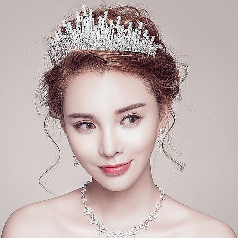 New Arrival Fashion Bridal Handmade Beaded Rhinestone Simulated Pearl Hair Crown Tiaras Jewelry For Wedding Women
New Arrival Fashion Bridal Handmade Beaded Rhinestone Simulated Pearl Hair Crown Tiaras Jewelry For Wedding Women