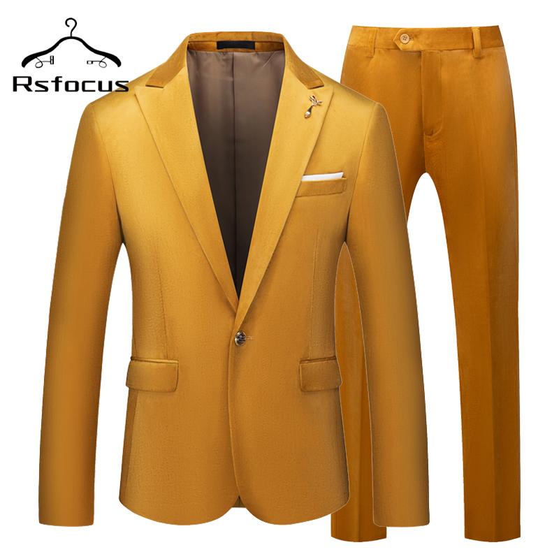 Yellow Green Black Blue Velvet Suit Men Two Piece Terno Masculino Slim Fit Mens Wedding Suits 5XL Groom Prom Stage Wear TZ318
Yellow Green Black Blue Velvet Suit Men Two Piece Terno Masculino Slim Fit Mens Wedding Suits 5XL Groom Prom Stage Wear TZ318