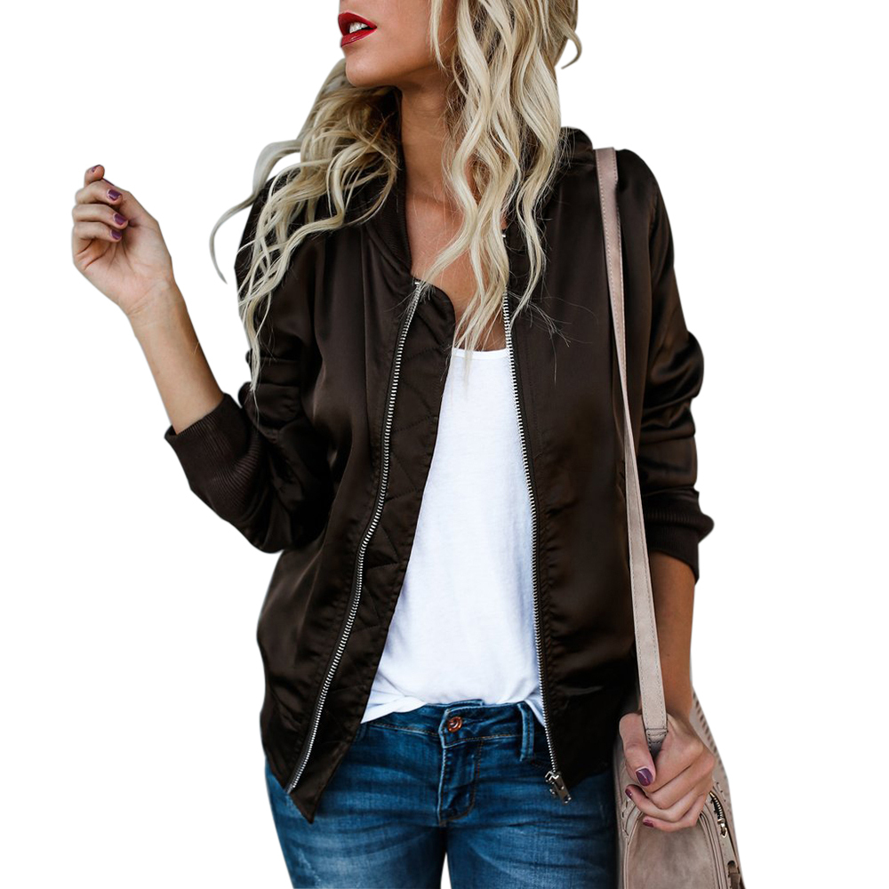 2019 Fashion Windbreaker Jacket Women Summer Coats Long Sleeve Basic Jackets Bomber Thin Women's Jacket Female Jackets Outwear T200111