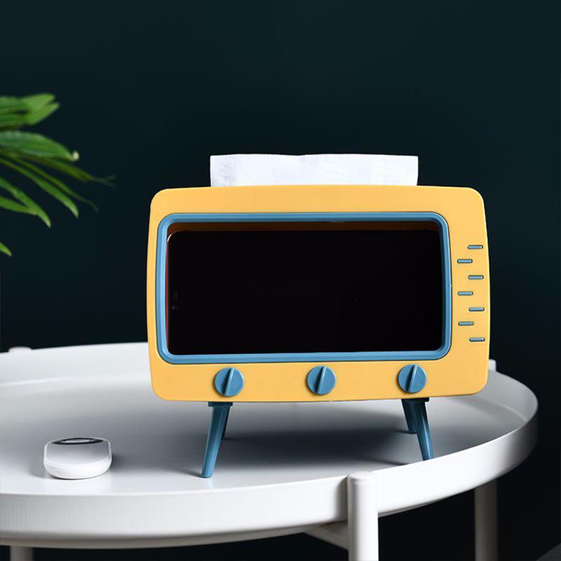 TV Shape Paper Box With Mobile Phone Holder Multifunctional ABS Tissue Holder Household Napkin Case Kitchen Bathroom Accessories
TV Shape Paper Box With Mobile Phone Holder Multifunctional ABS Tissue Holder Household Napkin Case Kitchen Bathroom Accessories