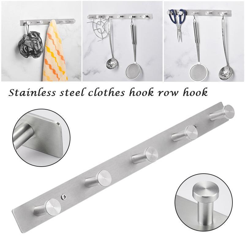Towel Hook Rack 5-Hooks Wall Robe Hook for Towel Coat Hat Brushed Finishes Stainless Steel J2Y1
Towel Hook Rack 5-Hooks Wall Robe Hook for Towel Coat Hat Brushed Finishes Stainless Steel J2Y1