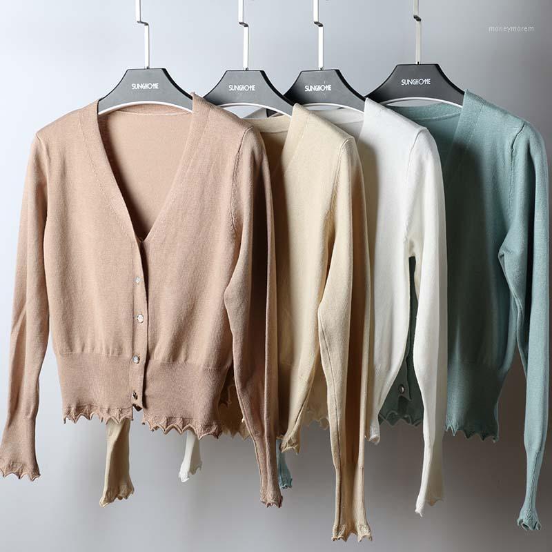 Outerwear knitted sweater cardigan women's short top long-sleeved spring and autumn thin sweater coat single breasted1, Beige
Outerwear knitted sweater cardigan women's short top long-sleeved spring and autumn thin sweater coat single breasted1, Beige