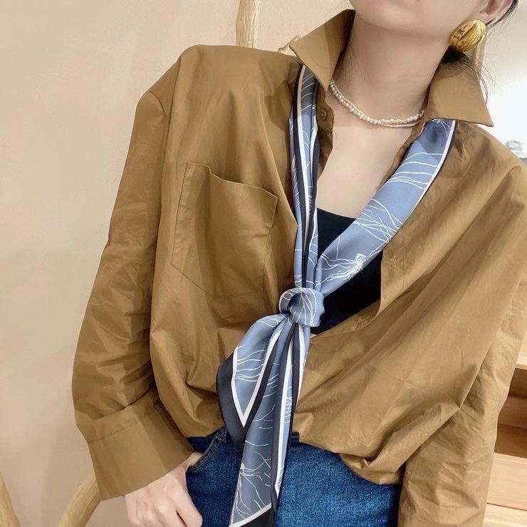 Scarves 2021 Mini Women's Spring And Summer Satin Jellyfish Print Long Ribbon With Gift Hair Scarf Head, Blue;gray
Scarves 2021 Mini Women's Spring And Summer Satin Jellyfish Print Long Ribbon With Gift Hair Scarf Head, Blue;gray
