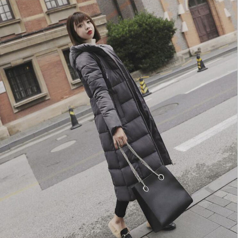 2019 Winter Jacket Female Parka Coat Plus size M6XL Fashion Down Jacket Long Hoodie Down Thick Long Coat Jacket Women Clothing T200319