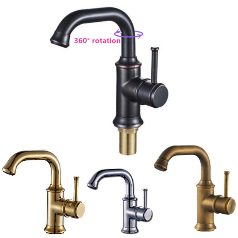Brass European Black Vintage Brushed / Golden / Silver Sink Hot And Cold Mixing Faucet, Washbasin Tap 360 ° Rotating Bibcock
Brass European Black Vintage Brushed / Golden / Silver Sink Hot And Cold Mixing Faucet, Washbasin Tap 360 ° Rotating Bibcock