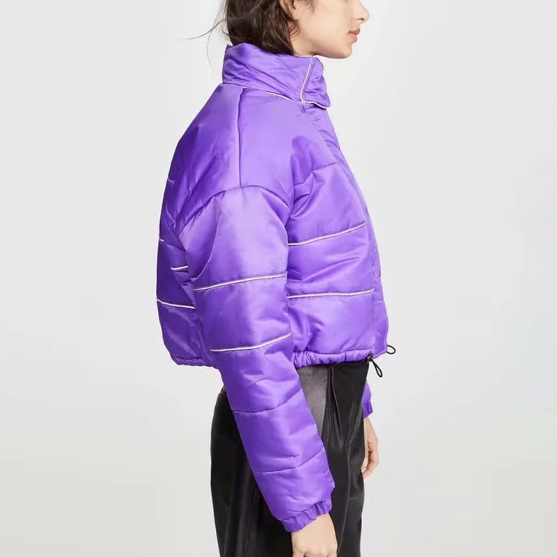 Winter Jacket Women Coat Parka Reflective Cotton Padded Warm Streetwear Women Winter Coat 201027