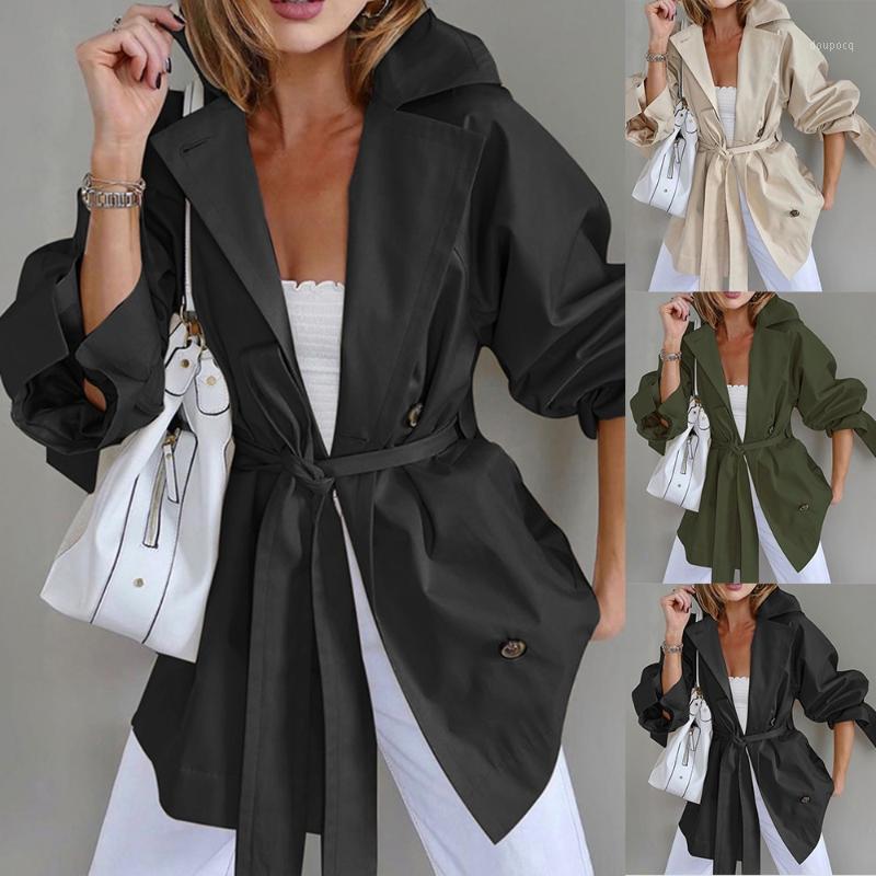 2020 Autumn Winter Women Trench Coat Large Lapel Solid Long Coat Women single-breasted Long Sleeve Pockets Trench Overcoat1, Khaki
2020 Autumn Winter Women Trench Coat Large Lapel Solid Long Coat Women single-breasted Long Sleeve Pockets Trench Overcoat1, Khaki