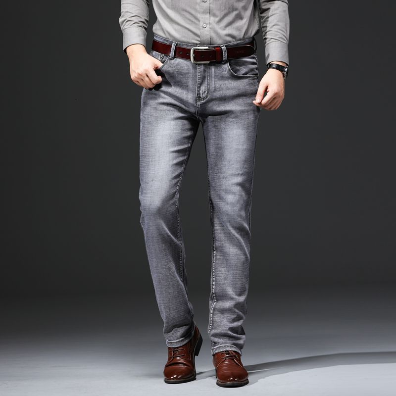 2021 Hot Autumn New Men's Stretch-fit Thin Jeans Business Classic Style Fashion Denim Trousers Male Black Blue Gray Pants ZNFA, Light blue p317
2021 Hot Autumn New Men's Stretch-fit Thin Jeans Business Classic Style Fashion Denim Trousers Male Black Blue Gray Pants ZNFA, Light blue p317