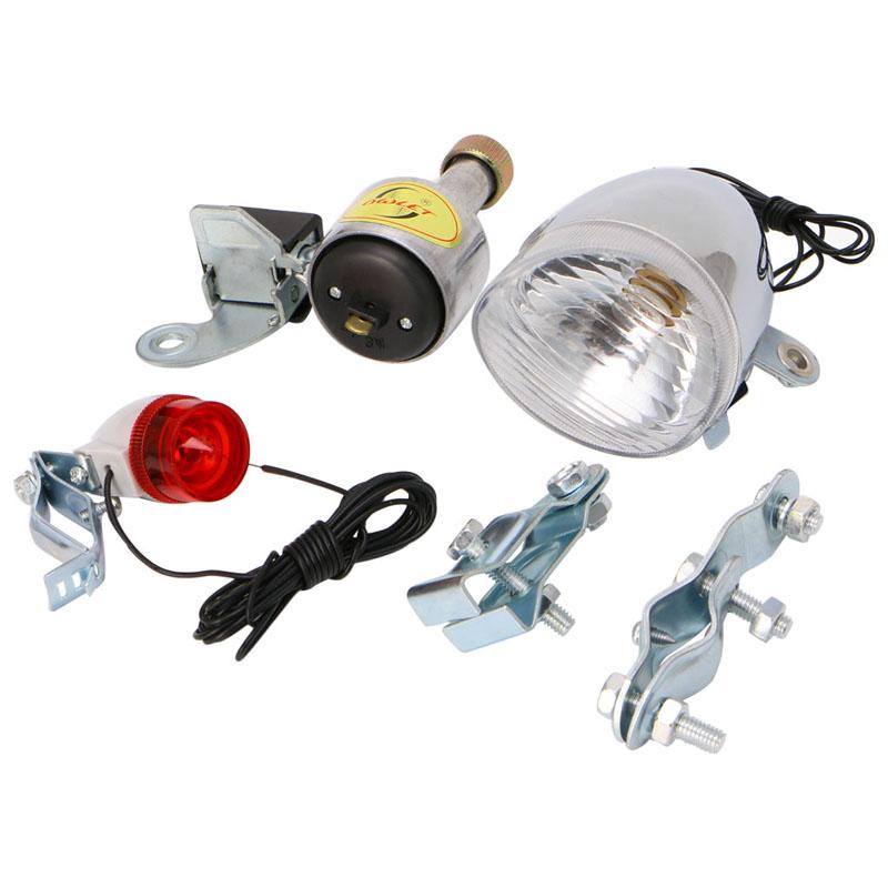 Bicycle Motorized Bike Friction Dynamo Generator Head Tail Light With Acessories
Bicycle Motorized Bike Friction Dynamo Generator Head Tail Light With Acessories