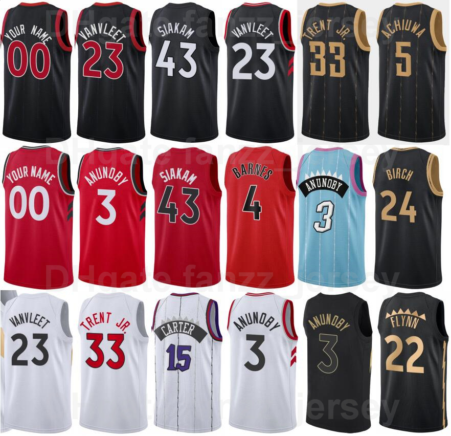 Basketball 75th Anniversary Printed Precious Achiuwa Jersey 5 Fred VanVleet 23 Pascal Siakam 43 Scottie Barnes 4 OG Anunoby 3 Gary Trent Jr 33 Malachi Flynn 22 Color, 75th black
Basketball 75th Anniversary Printed Precious Achiuwa Jersey 5 Fred VanVleet 23 Pascal Siakam 43 Scottie Barnes 4 OG Anunoby 3 Gary Trent Jr 33 Malachi Flynn 22 Color, 75th black