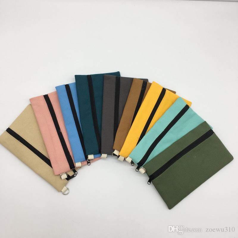 Blank Canvas Pencil Case Handbag Zipper Pen Pouches Cosmetic Bag Makeup Bags Phone Clutch Bag Storage Bags Organizer 12 Colors WVT0292
Blank Canvas Pencil Case Handbag Zipper Pen Pouches Cosmetic Bag Makeup Bags Phone Clutch Bag Storage Bags Organizer 12 Colors WVT0292
