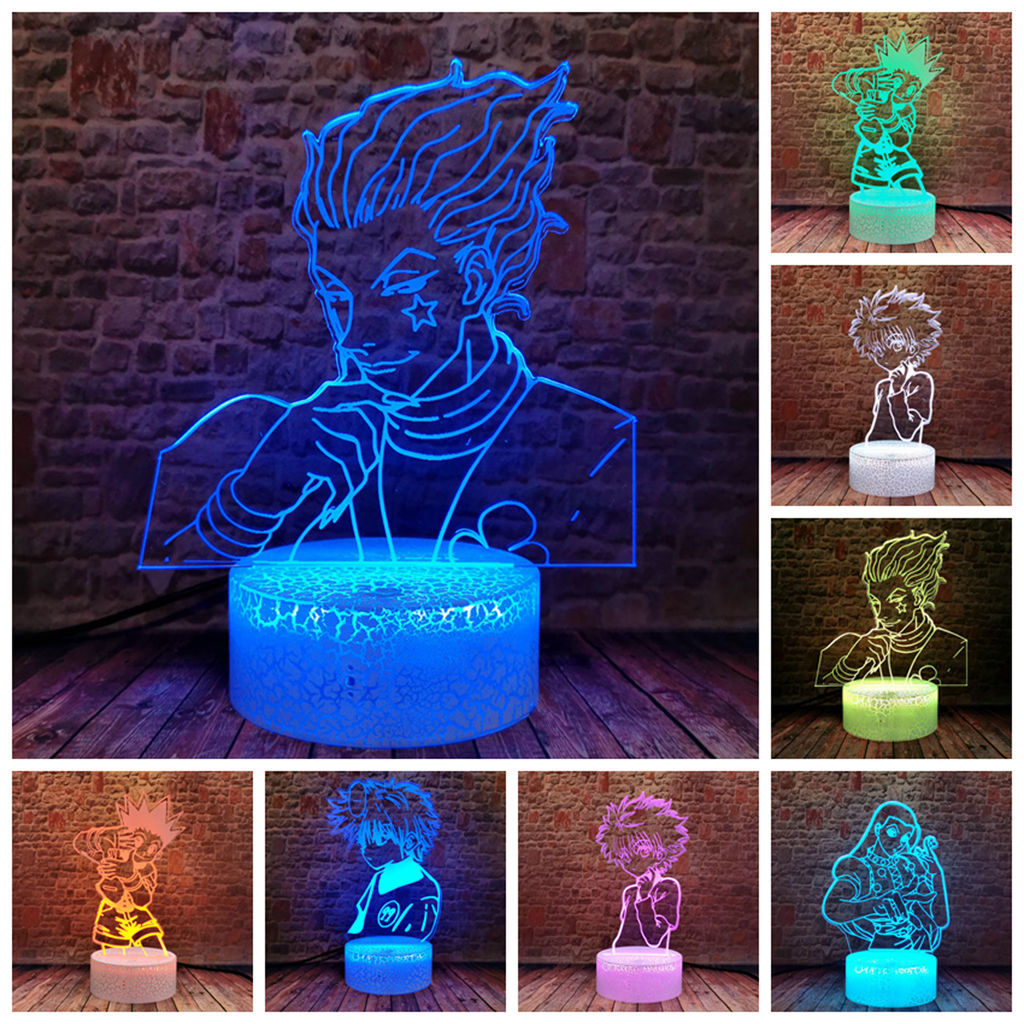 Flashing 3D LED Colorful Touch Table Nightlight Hunter X Hunter Cartoon Model Gon Killua Hisoka Anime Figure Toys for Baby 1008, Touch switch 7color
Flashing 3D LED Colorful Touch Table Nightlight Hunter X Hunter Cartoon Model Gon Killua Hisoka Anime Figure Toys for Baby 1008, Touch switch 7color