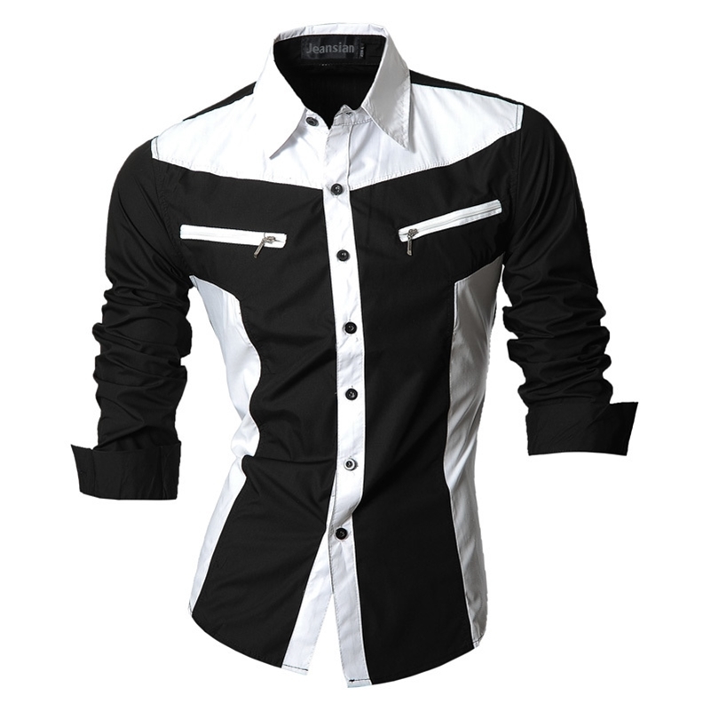 jeansian Spring Autumn Features Shirts Men Casual Shirt Long Sleeve Slim Fit Male Shirts Zipper Decoratio LJ200925, Z018-white
jeansian Spring Autumn Features Shirts Men Casual Shirt Long Sleeve Slim Fit Male Shirts Zipper Decoratio LJ200925, Z018-white