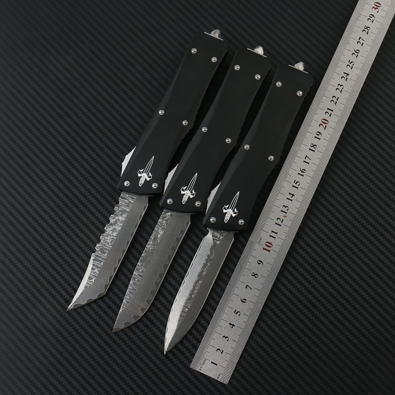 Microtech COMBAT TROODON knife Damascus blade T6-6061 Aluminum alloy Outdoor camping survival tactical knife EDC tool Automatic knife pocket knives
Microtech COMBAT TROODON knife Damascus blade T6-6061 Aluminum alloy Outdoor camping survival tactical knife EDC tool Automatic knife pocket knives