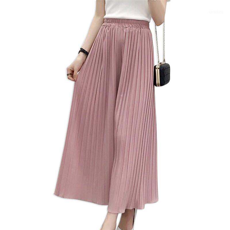 2020 summer new wide leg pants women' casual loose chiffon pleated skirt pants Russian hot fashion streetwear for girls1, Pink
2020 summer new wide leg pants women' casual loose chiffon pleated skirt pants Russian hot fashion streetwear for girls1, Pink