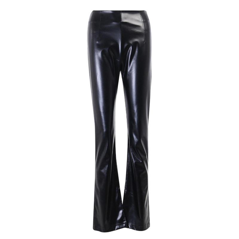 Sexy Women Side Slit Faux Leather Flare Pants High Waist Bell-bottom Trousers Sexy Wome Faux Leather Pants High Waist Trousers, Black
Sexy Women Side Slit Faux Leather Flare Pants High Waist Bell-bottom Trousers Sexy Wome Faux Leather Pants High Waist Trousers, Black