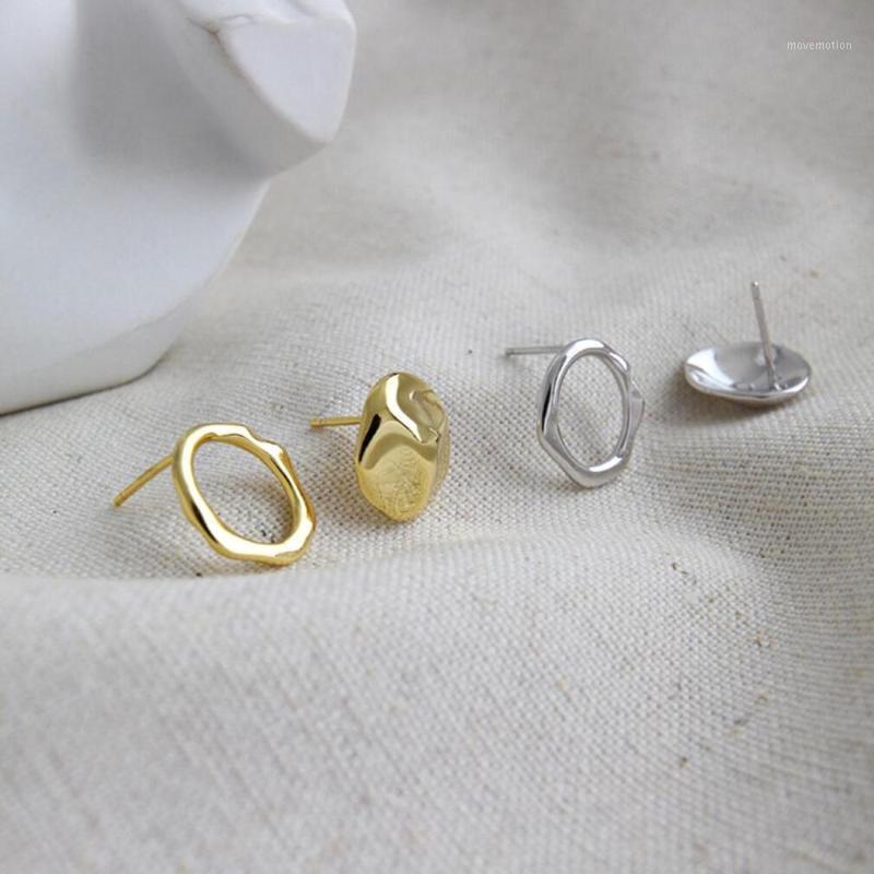 925 Sterling Silver Irregular Round Circle Stud SINGLE Earring Unisex Jewelry A13961
925 Sterling Silver Irregular Round Circle Stud SINGLE Earring Unisex Jewelry A13961