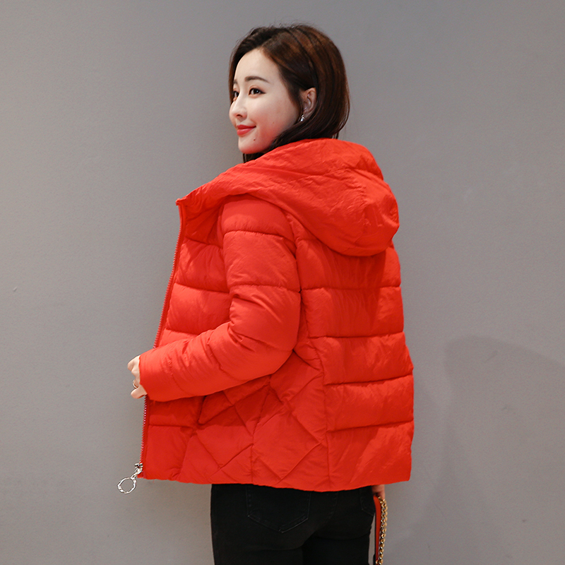 Plus size 4XL 5XL 6XL Women Down Jacket Winter 6 Colors Hooded Short Down Coat Solid Casual Female Puffer Jackets 201019