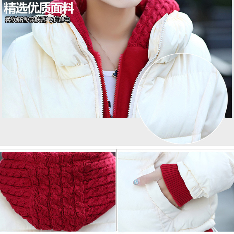 Voobuyla New Patchwork Short Parkas Women Winter Coat Thick Cotton Winter Jacket Womens Outwear Parkas Female Down Jacket 201019