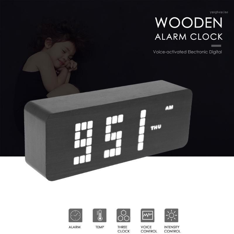 Original Wooden Upgrade LED Alarm Clocks Despertador Temperature Sounds Control LED Display Desktop Digital Table Clocks1
Original Wooden Upgrade LED Alarm Clocks Despertador Temperature Sounds Control LED Display Desktop Digital Table Clocks1