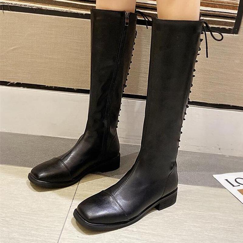Knee-high Boots Women Boots Women Shoes Fashion Flat PU 2020 Autumn New Square Toe High Knight D465, Black
Knee-high Boots Women Boots Women Shoes Fashion Flat PU 2020 Autumn New Square Toe High Knight D465, Black
