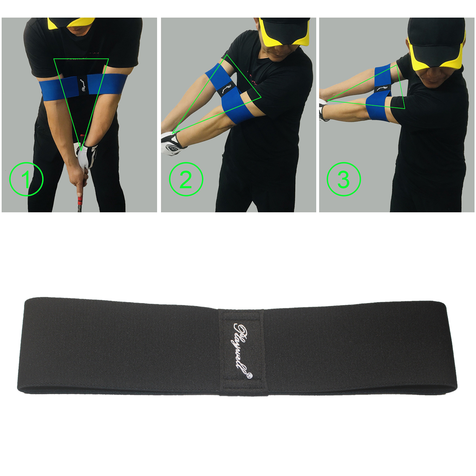

Golf Swing Trainer Arm Band Posture Motion Correction Belt, Professional Training Aid for Mens Womens Golfer Beginner Practice