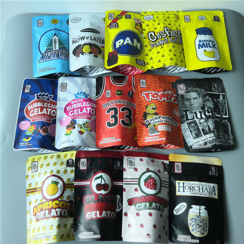 New mylar bag BACKPACKBOYZ 3.5g banana milk mylar bags pan Tomyz BACKPACKBOYZ with hologram sticker Childproof bags backpack boyz 33
New mylar bag BACKPACKBOYZ 3.5g banana milk mylar bags pan Tomyz BACKPACKBOYZ with hologram sticker Childproof bags backpack boyz 33