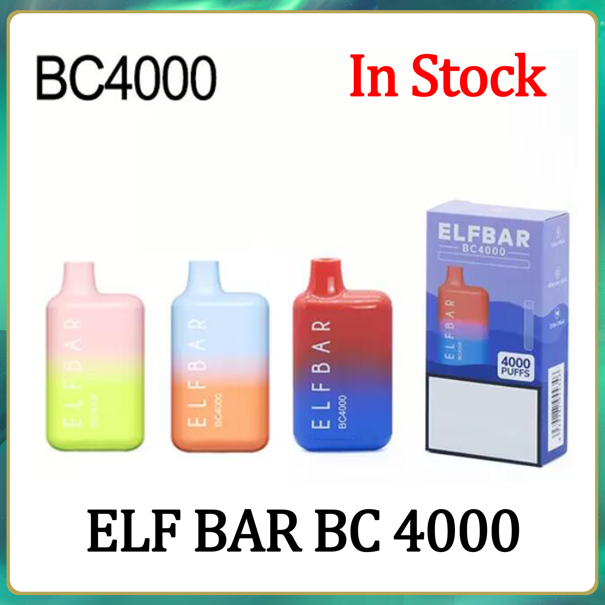 Elf Bar BC 4000Puffs Disposable E cigarette Vape Pen BOX 10ml Prefilled Cartridge Pod Device 650mAh rechargeable Battey Vaporizer elfbar bc
Elf Bar BC 4000Puffs Disposable E cigarette Vape Pen BOX 10ml Prefilled Cartridge Pod Device 650mAh rechargeable Battey Vaporizer elfbar bc