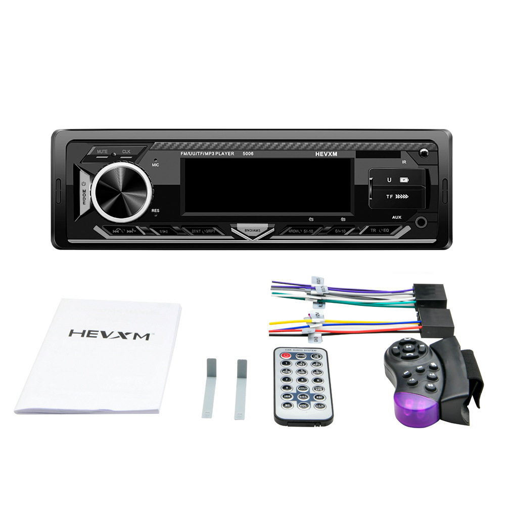 Universal 1 DIN 12V Bluetooth Handfree Car MP3 Player with Display Stereo FM Radio Support APP control/ Dual USB/MP3/AUX Audio Auto Center Control Mod