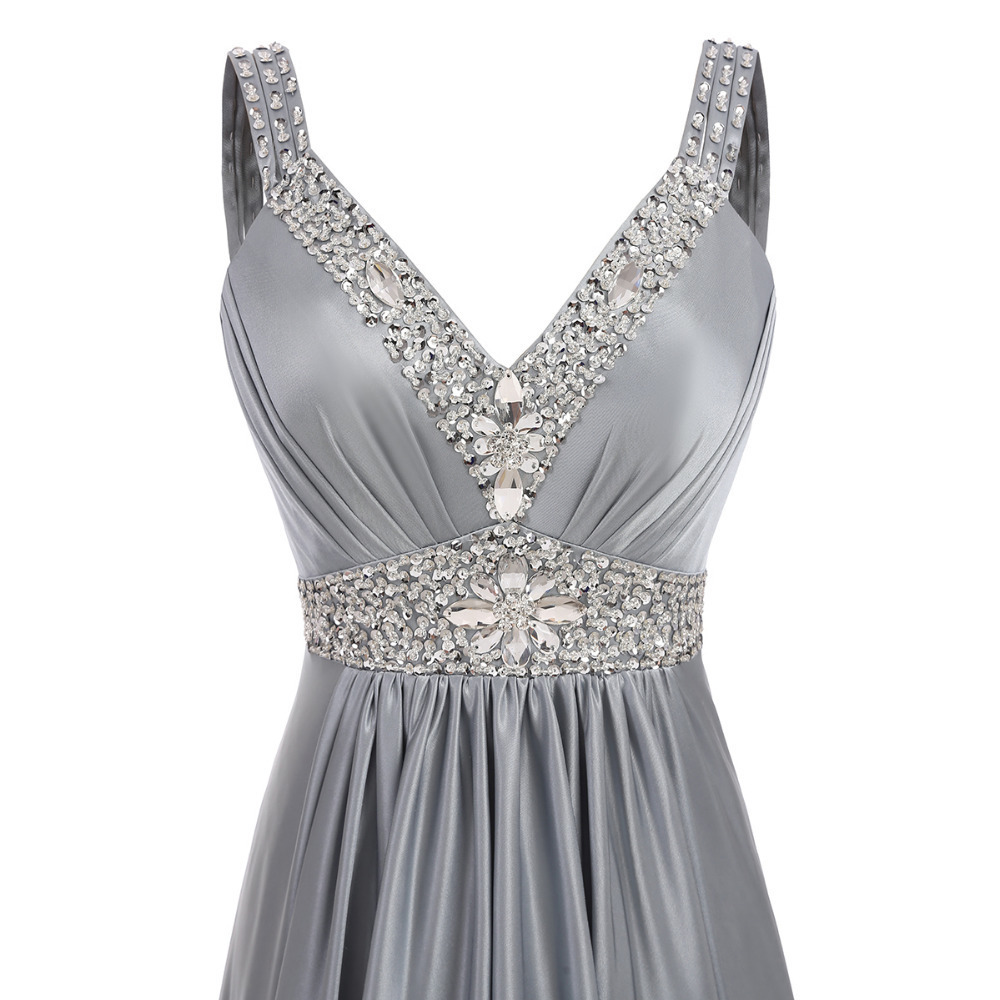 Women Sleeveless Sexy A-Line Elegant Wedding Party Formal Gowns Long Evening Dress 201114