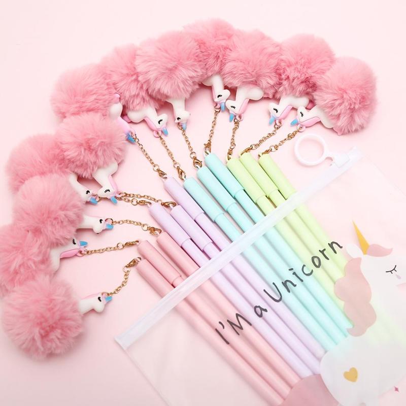 8pcs Fluffy Ball Pendent Gel Pen Kawaii Creative Novelty School Students Signature Ink Pens Cute Office Stationary Accessories
8pcs Fluffy Ball Pendent Gel Pen Kawaii Creative Novelty School Students Signature Ink Pens Cute Office Stationary Accessories