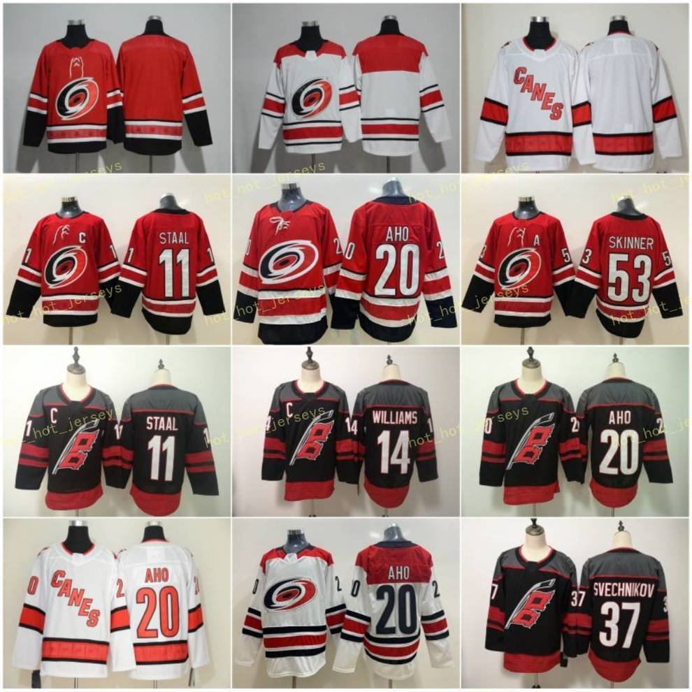 2021 Carolina 20 Sebastian Aho Hurricanes Jerseys 11 Staal Carolina 53 Jeff Skinner 14 Justin Williams 37 Andrei Svechnikov Stitched, Black;red
2021 Carolina 20 Sebastian Aho Hurricanes Jerseys 11 Staal Carolina 53 Jeff Skinner 14 Justin Williams 37 Andrei Svechnikov Stitched, Black;red
