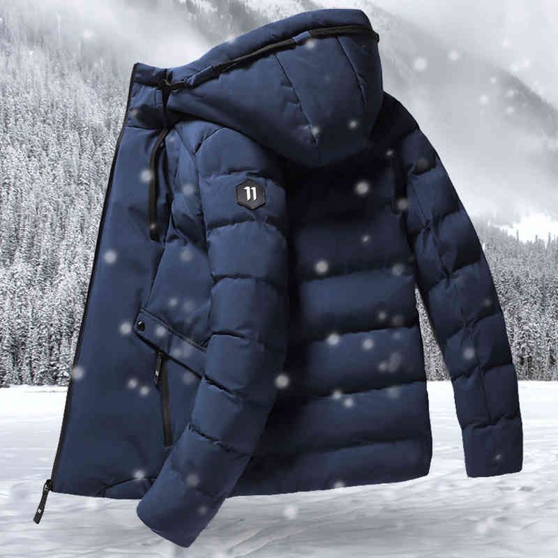 Winter men's Hooded windproof and warm thick zipper solid down et, m-4xl, Black
Winter men's Hooded windproof and warm thick zipper solid down et, m-4xl, Black