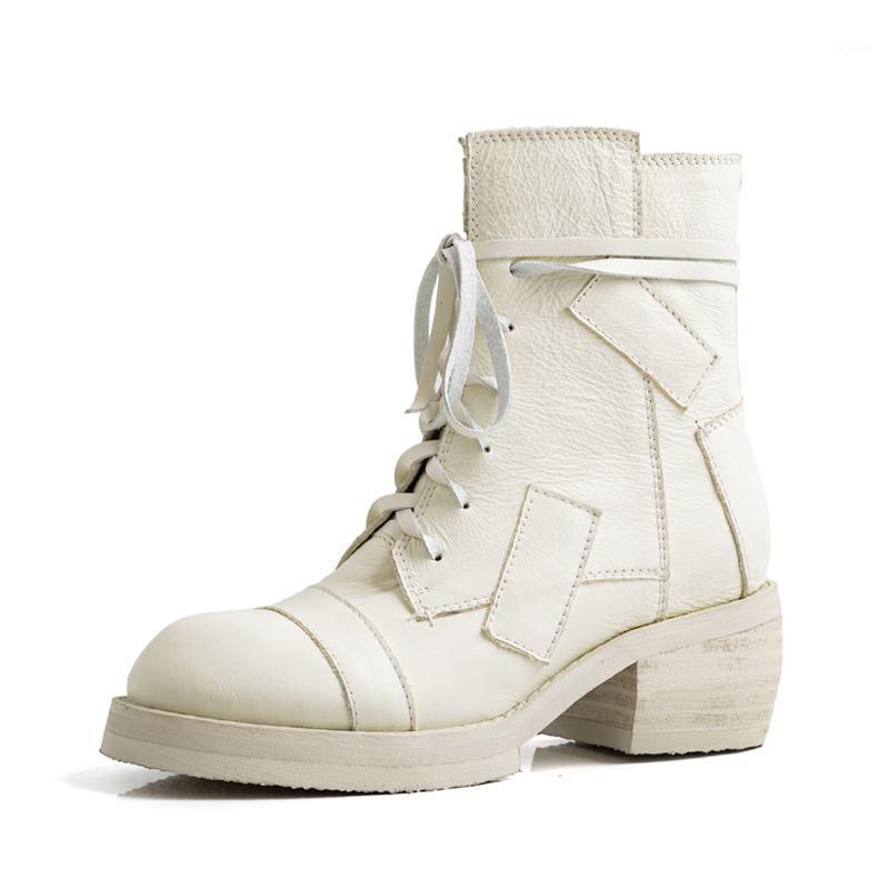 Thick soled leather motorcycle boots hand-made medium heel zipper fashionable cowhide waterproof platform boots for women1, Beige
Thick soled leather motorcycle boots hand-made medium heel zipper fashionable cowhide waterproof platform boots for women1, Beige