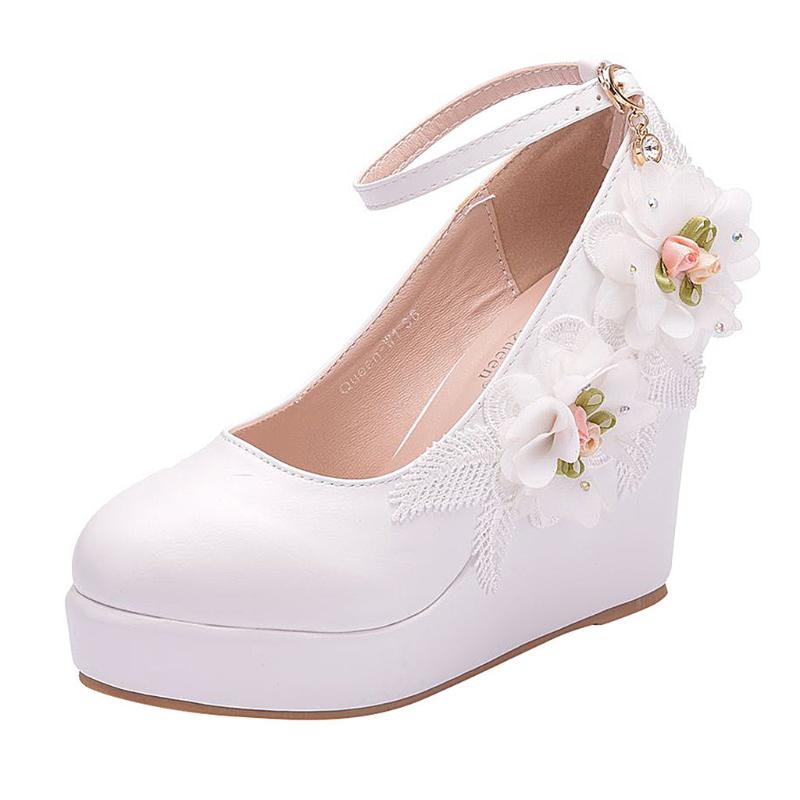 SAGACE Sandals Woman Lace Flower One-button Strap Round Toe White Overheight With Wedges Large Size Popular Summer Sandals Women
SAGACE Sandals Woman Lace Flower One-button Strap Round Toe White Overheight With Wedges Large Size Popular Summer Sandals Women