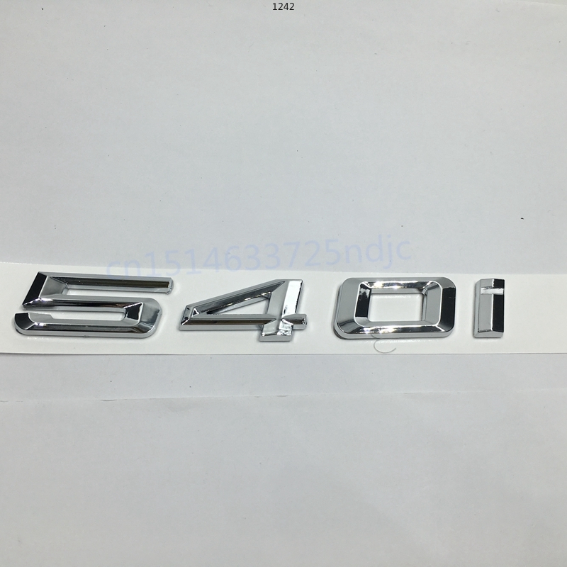 Car-styling Trunk Lid Rear Emblem Badge Chrome Letters 540i for BMW 5-Series E60 E61, Silver
Car-styling Trunk Lid Rear Emblem Badge Chrome Letters 540i for BMW 5-Series E60 E61, Silver
