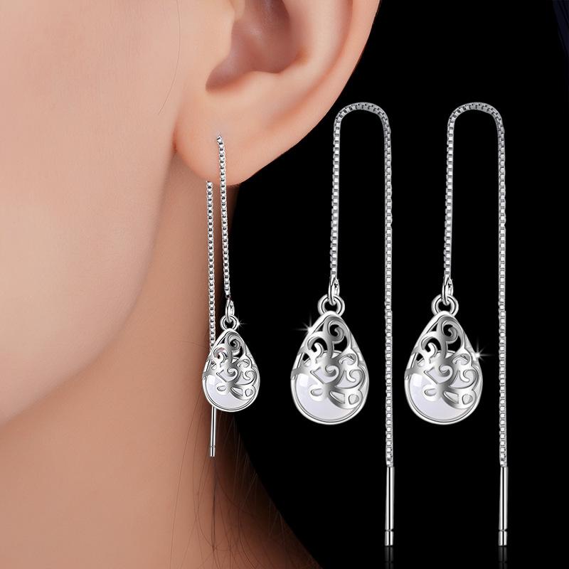 Dangle & Chandelier NEHZY 925 Sterling Silver Woman Retro Pleasure Pendant Earrings Fashion Jewelry Cat's Eye Rhinestone High-grade 
Dangle & Chandelier NEHZY 925 Sterling Silver Woman Retro Pleasure Pendant Earrings Fashion Jewelry Cat's Eye Rhinestone High-grade