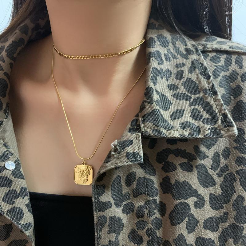 Titanium With 18K Gold Snake Chian Floral Necklace Women Stainless Steel Jewelry Runway Gown Hiphop Rare Glam Japan Ins1
Titanium With 18K Gold Snake Chian Floral Necklace Women Stainless Steel Jewelry Runway Gown Hiphop Rare Glam Japan Ins1