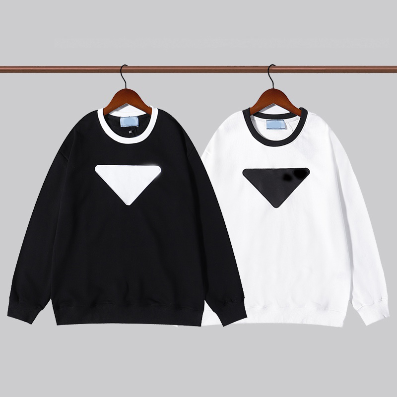 designer P Home mens Hoodies Couples Triangle Logo Print Sweatshirts size -XXL