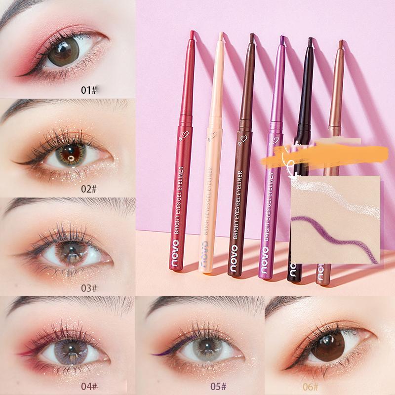 6 Colors Gel Eyeliner Pen 6 Color Gel Eyeliner Pen Long-lasting Waterproof Sweat-proof No Smudging Eye Makeup TSLM1, 03
6 Colors Gel Eyeliner Pen 6 Color Gel Eyeliner Pen Long-lasting Waterproof Sweat-proof No Smudging Eye Makeup TSLM1, 03
